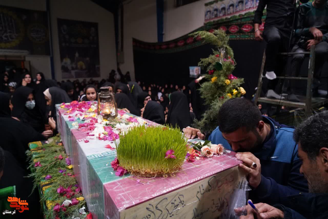 شهید گمنام به سپیددشت، محل دفن خود وارد شد