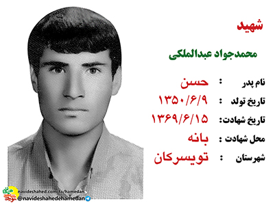 زندگینامه سرباز شهید محمدجواد عبدالمالکی