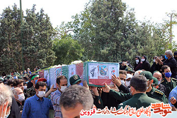 پیکر مطهر شهید محمدعلیخانی در قزوین به خاک سپرده شد پیکر مطهر شهید محمدعلیخانی در قزوین به خاک سپرده شد