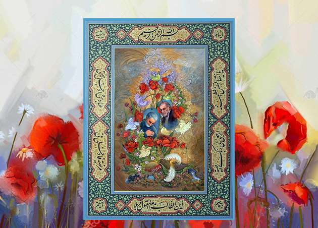 اهدای اثر استاد نگارگری اصفهانی به فرزند شهید فخری زاده+ عکس اهدای اثر استاد نگارگری اصفهانی به فرزند شهید فخری زاده+ عکس