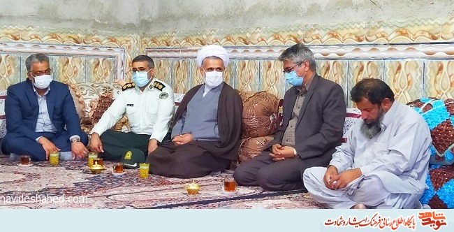 دیدار با خانواده معزز شهدا وایثارگران نیروی انتظامی شهرستان سراوان