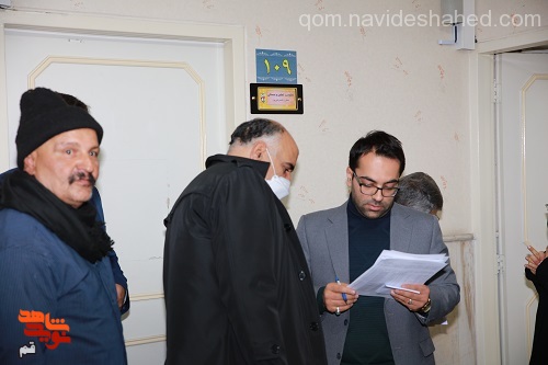 حضور معاونان و مدیران بنیاد شهید و امور ایثارگران در میز خدمت استان قم