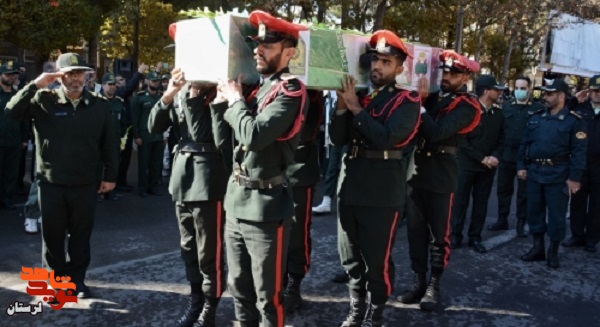 پیکر شهید «میلاد بیرانوند» در بروجرد تشییع شد