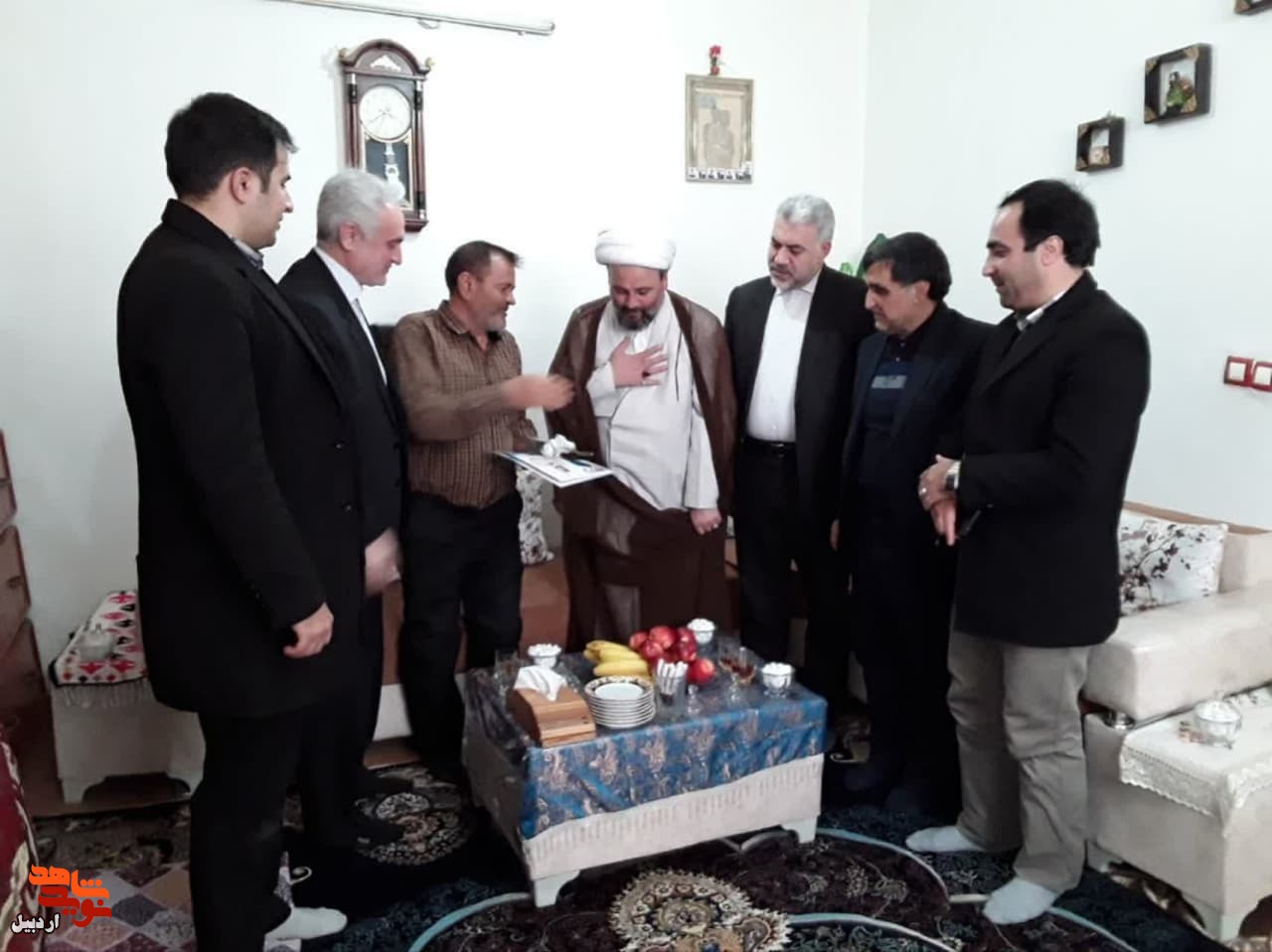 دیدار مدیرکل بنیاد شهید و امور ایثارگران استان اردبیل با جانبازان شهرستان نیر