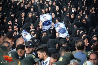 گزارش تصویری/پیکر شهید امنیت«ایوب رومیانی» در رومشکان تشییع شد
