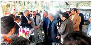 غبارروبی و تعویض پرچم گلزار شهدای زاهدان با حضور...