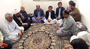 تجلیل از خانواده شهید«مرادبخش چرخ» در راسک به...