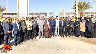 ادای احترام پرسنل دانشگاه علوم پزشکی زابل به مقام...