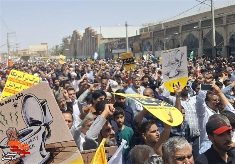 حماسه مردم غیور زاهدان در جمعه خشم و نصر