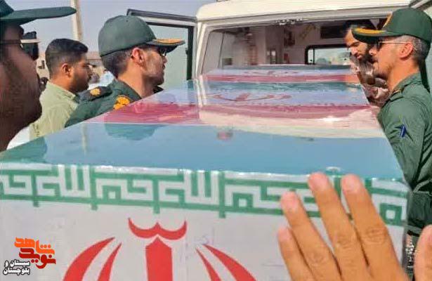 مراسم استقبال از پیکر مطهر شهید معظم «جلال نوکری» در ایرانشهر