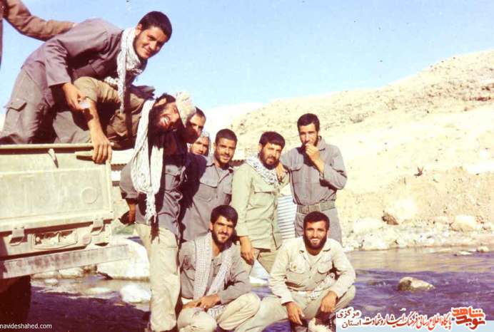 شهیدان تصویر: شهید عین الله غیاث آبادی - شهید غضنفر داودآبادی - شهید سعید فرداد - شهید مسلم مرادی - شهید ابوالفضل ده کهنه