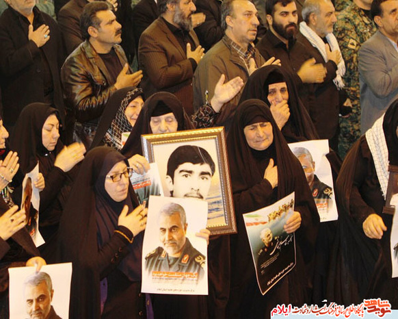 آیین بزرگداشت سردار سپهبد شهید قاسم سلیمانی با حضور گسترده مردم ولایتمدار استان ایلام