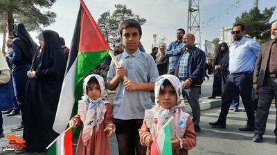 اجتماع ضد صهیونیستی سمنانی‌ها برای حمایت از مردم مظلوم غزه- بیست و هفتم آبان ۱۴۰۲ معراج شهدا