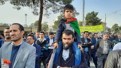 اجتماع ضد صهیونیستی سمنانی‌ها برای حمایت از مردم مظلوم غزه- بیست و هفتم آبان ۱۴۰۲ معراج شهدا