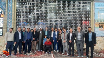 زیارت دورهای جمعی از مروجان فرهنگ ایثار و شهادت- بیست و چهارم اسفندماه ۱۴۰۲ گلزار شهدای امامزاده یحیی(ع) شهرستان سمنان