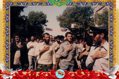مراسم تشییع پیکر شهید محمدرضا خالصی‌دوست
