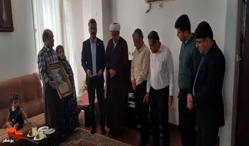 تجدید میثاق با مکتب سرخ شهادت در خانه شهید «مهرزاد پورمحمد»